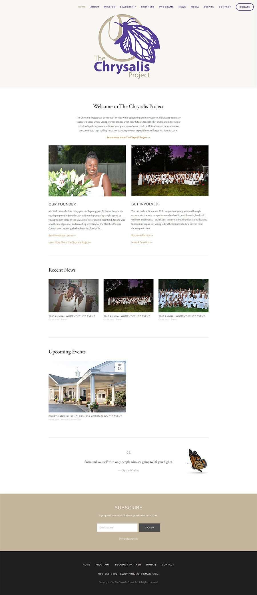 The Chrysalis Project Larkey Design